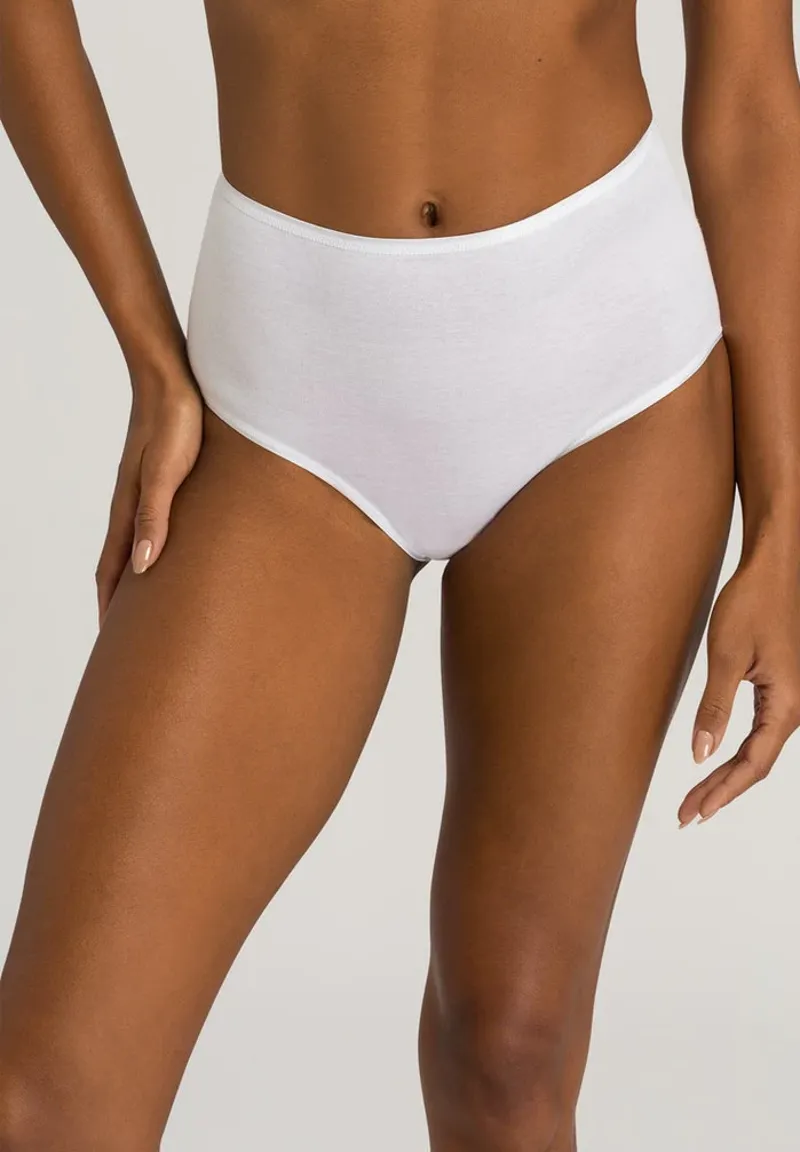 Hanro Cotton Seamless Maxi Brief in White